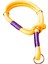 Köpek boyun tasması halat sarı kıstırmalı kalınlık:12mm boyun ölçüsü:20-47cm ayarlamalı dog collar T2-9 5