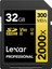 32GB Lexar® Professional 2000X Sdhc™ Uhs-Iı Cards, Up To 300MB/S Read 260MB/S Write C10 V90 U3 1