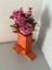 Ahşap Çiçeklik Saksılık Vazo Mumluk Tealight Mum Seti Çiçeksiz A2 4