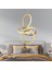 Lucetta Gold Sarkıt 48 Watt Sarkıt 3 Renkli Ledli Modern Mutfak Banyo Led Salon Sarkıt Avize 1