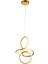 Lucetta Gold Sarkıt 48 Watt Sarkıt 3 Renkli Ledli Modern Mutfak Banyo Led Salon Sarkıt Avize 2