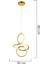 Lucetta Gold Sarkıt 48 Watt Sarkıt 3 Renkli Ledli Modern Mutfak Banyo Led Salon Sarkıt Avize 3
