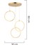 Ruscello 3lü Gold Sarkıt 102 Watt Sarkıt Ledli Modern Mutfak Banyo Led Salon Sarkıt Avize 3