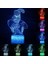 3D Örümcek Adam LED Gece Lambası 7 Renk Değişim Dokunmatik Anahtarı Masaüstü Lambası Xmas Hediye 1