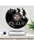 Kraliçe Rock Müzik Grubu Vinil Kayıt Saati Oturma Odası Dekorasyonu Için Parlak Vintage Duvar Saati 2