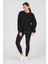 Giyim Basic Oversize Termal Sweatshirt Siyah 4