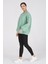 Giyim Basic Oversize Termal Sweatshirt Mintyeşili 4
