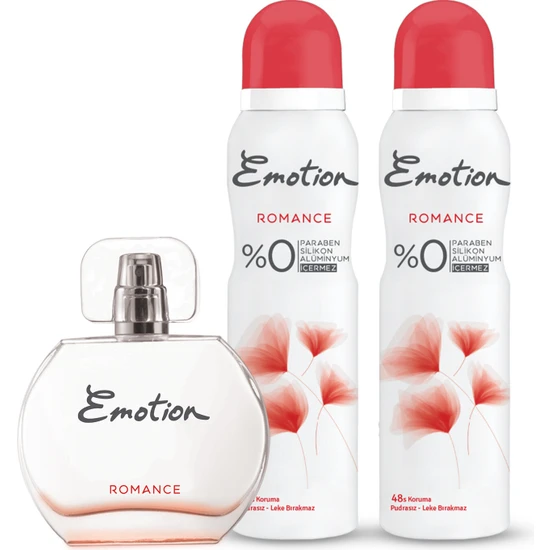 Emotion Romance Edt Parfüm 50ML + Deodorant 2X150ML