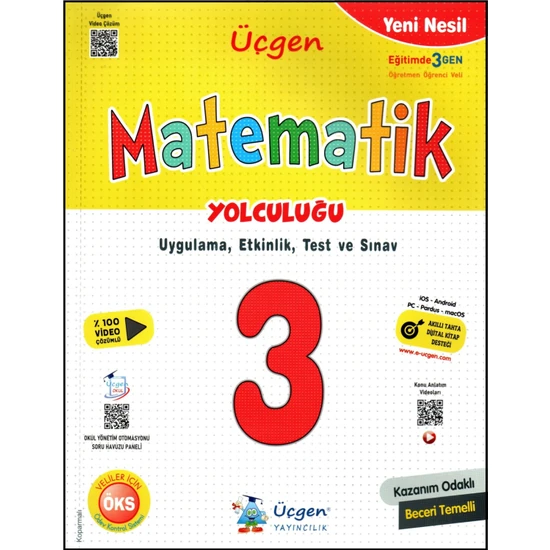 Üçgen Yayıncılık 3. Sınıf Yeni Nesil Matematik Yolculuğu (Ciltli)