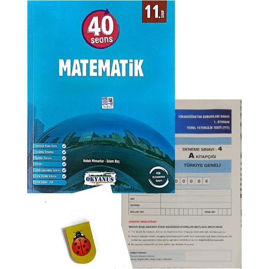 Okyanus Yayınları 11. Sınıf 40 Seans Matematik - Aydın Kitabı