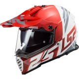 Ls2 Pıoneer Evo Evolve Kırmızı-Beyaz Kask (Yeni Sezon)