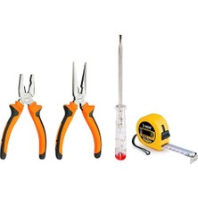 Xolotex Mini Pense Kargaburun + Kontrol Kalemi + Şerit Metre 3 mt