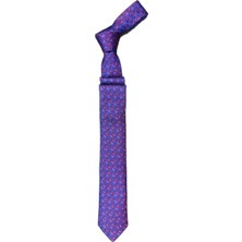 Cengiz İnler Kareli Şal Desen Mikrofiber Erkek Kravat Aksesuar
