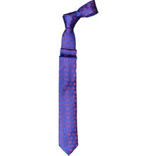 Cengiz İnler Kare Desenli Mikrofiber Erkek Kravat Aksesuar