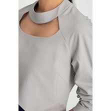 You Vess Özel Tasarım Ön ve Arka Detaylı Astarlı Bolero Ceket  STYLO02B