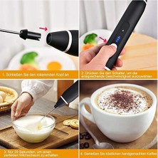 Elektrikli Süt Frother Çift Çırpma Teli Ile, USB Şarj Edilebilir 2 In 1 Süt Köpüğü Yapımcısı Kahve Latte Cappuccino Yumurta Dayak | Sütlü Anneler(Yurt Dışından)