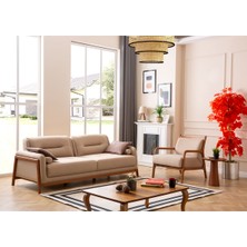 Eymense Paris Koltuk Takımı Krem 3+1