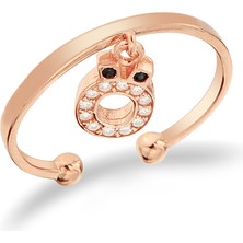 Argentum Concept Ö Harfi 925 Ayar Gümüş Rose Yüzük - Y021901