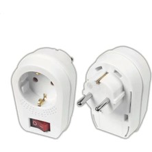 Viko Tekli Anahtarlı Topraklı Fiş Priz 1'li (3 Adet)