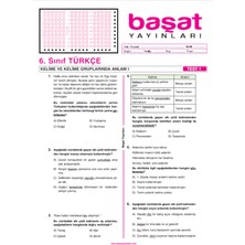 Başat Yayınları 6. Sınıf Türkçe Çek Kopar Test