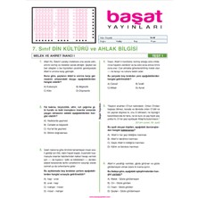 Başat Yayınları 7. Sınıf Din Kültürü ve Ahlak Bilgisi Çek Kopar Test