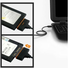 Wozlo USB 3.1 Type-C To Sata HDD Harddisk Çevirici Kablo - 2.5 Inç Disklerle Uyumludur