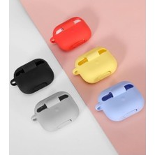 Gritty Airpods 3. Nesil Uyumlu Taşıma Demirli Silikon Kulaklık Kılıfı