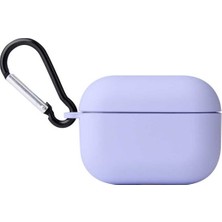 Gritty Airpods Pro Uyumlu Silikon Mat Renkli Taşıma Demirli Silikon Kulaklık Kılıfı
