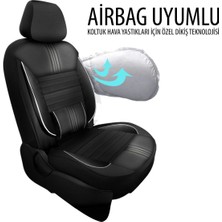 Nice Shop Seat Cordoba Uyumlu Koltuk Kılıfı Titan Serisi Deri - Siyah