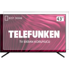 Best Ekran Telefunken 43DTU654 Tv Ekran Koruyucu - 43" Inç 108 cm Tv Ekran Koruma Paneli