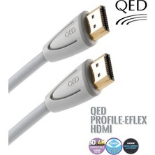 QED QE-5014 Profıle Eflex HDMI Wht 1.5 Metre