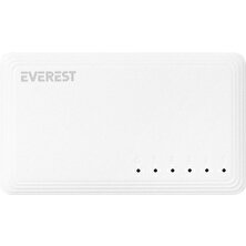 Everest ESW-515G 5 Port 10/100/1000MBPS Gigabit Ethernet Switch Hub