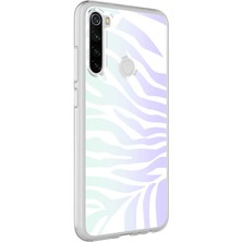 Kılıfmania Xiaomi Redmi Note 8 Kapak Zebra Desenli Fosforlu Silikon Kılıf