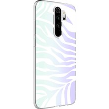 Kılıfmania Xiaomi Redmi Note 8 Pro Kapak Zebra Desenli Fosforlu Silikon Kılıf