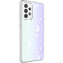 Kılıfmania Samsung Galaxy A52S Kapak Ay Desenli Fosforlu Silikon Kılıf