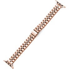 Zh Store I Watch 7 41MM / 40MM / 38MM Için Metal Kayış - Pembe Altın (Yurt Dışından)