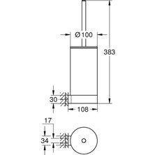 Grohe Selection Tuvalet Fırçası Seti - 41076gl0