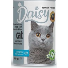 Daisy Steril Somonlu Kedi Konservesi 6X400G ve Tırnak Makası