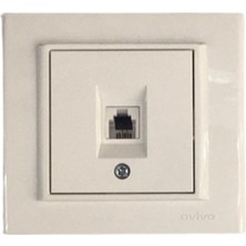 Ovivo Mina Nümeris Telefon Priz Beyaz