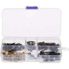 Prettyia 1 Kutulu (50PCS) Kanca ve Göz Kapanmaları Bel Genişletici Bağlantı Elemanlarına Metal Dikiş (Yurt Dışından)