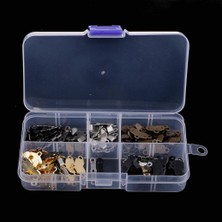 Prettyia 1 Kutulu (50PCS) Kanca ve Göz Kapanmaları Bel Genişletici Bağlantı Elemanlarına Metal Dikiş (Yurt Dışından)