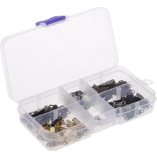 Prettyia 1 Kutulu (50PCS) Kanca ve Göz Kapanmaları Bel Genişletici Bağlantı Elemanlarına Metal Dikiş (Yurt Dışından)