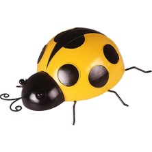 Royal Love 6x Sevimli Demir Ladybird Duvar Asma Lady Bug Açık Bahçe Dekoru Sarı (Yurt Dışından)