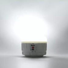 Tawitec Şarjlı Solar LED Işıldak – Kamp Feneri Güneş Enerji Paneli + USB Şarjlı – Beyaz Güçlü Işık 30 W