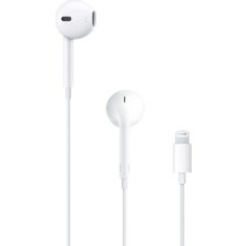 Qiqoox AirPodss Kulaklık Lightning Giriş Apple iPhone 7 8 x 11 12 13 Uyumlu Mikrofonlu Bass Müzik Kulaklığı Beyaz