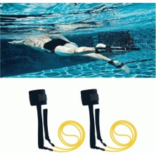 Bungee Yüzme Eğitmeni Kemer Ayak Bileği Strap Bantları Yüzme Egzersiz Kemeri Aracı Yeni