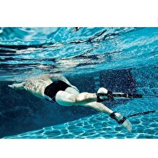 Bungee Yüzme Eğitmeni Kemer Ayak Bileği Strap Bantları Yüzme Egzersiz Kemeri Aracı Yeni