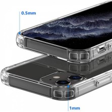 Coofbe Anti-Şok Önleyici Iphone 12, 12 Pro Silikon Kılıf, Kamera Koruyuculu Anti-Drop Şeffaf Kılıf