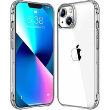 Coofbe Anti-Drop Apple Iphone 13, 13 Pro Darbe Emici Kılıf, Shockproof Kamera Korumalı Kılıf Şeffaf