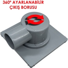 Mesa Teknik 15 x 15 cm Yandan 70 mm Çıkışlı Koku Önleyicili Yer Süzgeci (MTS-515)